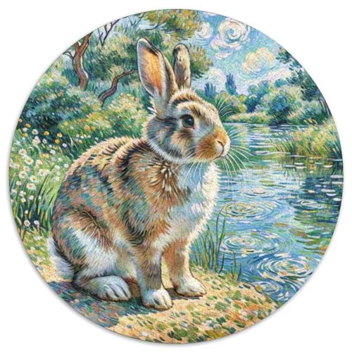 KaninchenPuzzle 1000 Teile Für Erwachsene Und Kinder,1000 Teile Jigsaw Pet KaninchenPuzzles GameGeschenk1000pcs (67.5x67.5cm) von OWBASKPOZ