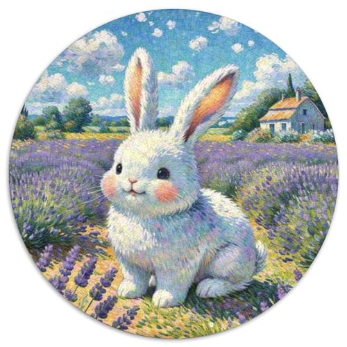 KaninchenPuzzles 1000 Teile Puzzle Für Erwachsene Und Kinder, Bunt Kunst Abstrakt Pet KaninchenJigsaw GameGeschenk,1000pcs (67.5x67.5cm) von OWBASKPOZ