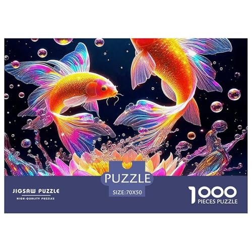 Koi Fisch Puzzle 1000 Teile Schwer Puzzle Spielzeug Lernspiel Impossible Herausforderung Spielzeug Für Erwachsene Kinder 70x50cm/1000pcs Koi Fisch Puzzle 1000 Teile Schwer Puzzle Spielzeug Lernspiel Impossible Herausforderung Spielzeug Für Erwachsene Kinder 70x50cm/1000pcs von OWBASKPOZ