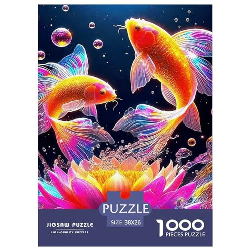 Koi Fisch Puzzle 1000 Teile Schwer Puzzle Spielzeug Pädagogisches Spiel Impossible Herausforderungsspielzeug Für Erwachsene Kinder 38x26cm/1000pcs Koi Fisch Puzzle 1000 Teile Schwer Puzzle Spielzeug Pädagogisches Spiel Impossible Herausforderungsspielzeug Für Erwachsene Kinder 38x26cm/1000pcs von OWBASKPOZ