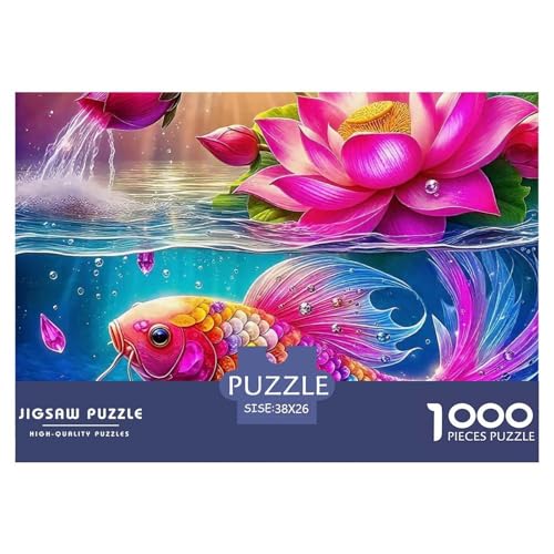 Koi Fisch Puzzle 1000-teilige Schwer Puzzle Spielzeug Lernspiel Impossible Herausforderungsspielzeug Für Erwachsene Kinder 38x26cm/1000pcs Koi Fisch Puzzle 1000-teilige Schwer Puzzle Spielzeug Lernspiel Impossible Herausforderungsspielzeug Für Erwachsene Kinder 38x26cm/1000pcs von OWBASKPOZ
