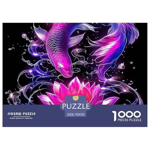 Koi Fisch Puzzles 1000 Teile Schwer Puzzle Spielzeug Lernspiel Impossible Herausforderungsspielzeug Für Erwachsene Und Kinder Ab 14 Jahren 70x50cm/1000pcs Koi Fisch Puzzles 1000 Teile Schwer Puzzle Spielzeug Lernspiel Impossible Herausforderungsspielzeug Für Erwachsene Und Kinder Ab 14 Jahren 70x50cm/1000pcs von OWBASKPOZ