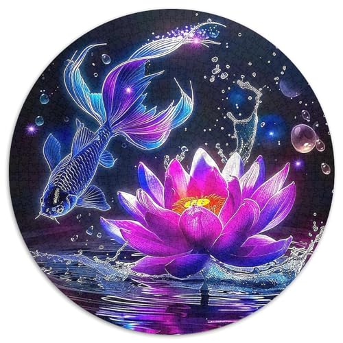 Koi Fisch1000 Teile Puzzle Puzzlesfür ErwachseneKinder Ab Geschenk。Hobby1000pcs (67.5x67.5cm) von OWBASKPOZ