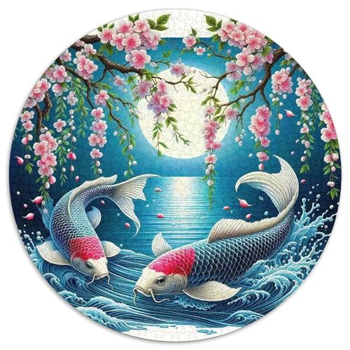Koi FischPuzzle 1000 Teile, ErwachsenenKinder Ab Puzzles JigsawGeschenki1000pcs (67.5x67.5cm) von OWBASKPOZ