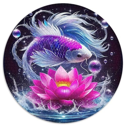 Koi FischPuzzle 1000 Teile, ErwachsenenKinder Ab Puzzles JigsawGeschenki1000pcs (67.5x67.5cm) von OWBASKPOZ