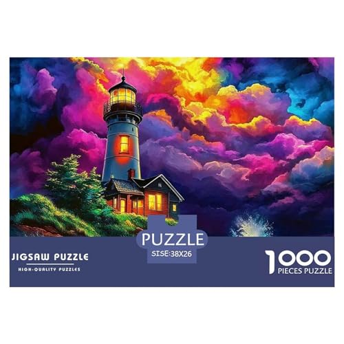 Küstenlandschaft Puzzle 1000 Teile Schwer Puzzle Spielzeug Lernspiel Impossible Herausforderungsspielzeug Für Erwachsene Und Kinder in Bewährter 38x26cm/1000pcs von OWBASKPOZ