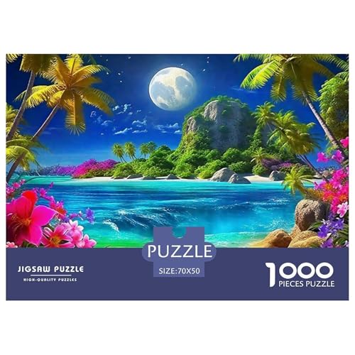 Küstenlandschaft Puzzle 1000 Teile Schwer Puzzle Spielzeug Pädagogisches Spiel Impossible Herausforderungsspielzeug Für Erwachsene Und Kinder in Bewährter 70x50cm/1000pcs von OWBASKPOZ
