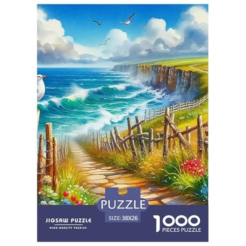 Küstenlandschaft Puzzle 1000-teilige Schwer Puzzle Spielzeug Lernspiel Impossible Herausforderungsspielzeug Für Erwachsene Und Kinder Ab 14 Jahren 38x26cm/1000pcs Küstenlandschaft Puzzle 1000-teilige Schwer Puzzle Spielzeug Lernspiel Impossible Herausforderungsspielzeug Für Erwachsene Und Kinder Ab 14 Jahren 38x26cm/1000pcs von OWBASKPOZ