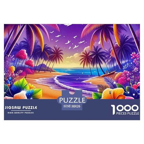 Küstenlandschaft Puzzle 1000-teilige Schwer Puzzle Spielzeug Pädagogisches Spiel Impossible Herausforderungsspielzeug Für Erwachsene Und Kinder in Bewährter 38x26cm/1000pcs von OWBASKPOZ