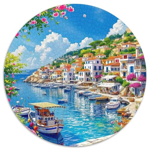 KüstenlandschaftPuzzle 1000 Teile Erwachsene Und Kinder Puzzles-Geschenk RundesRätsel Puzzel Game1000pcs (67.5x67.5cm) von OWBASKPOZ
