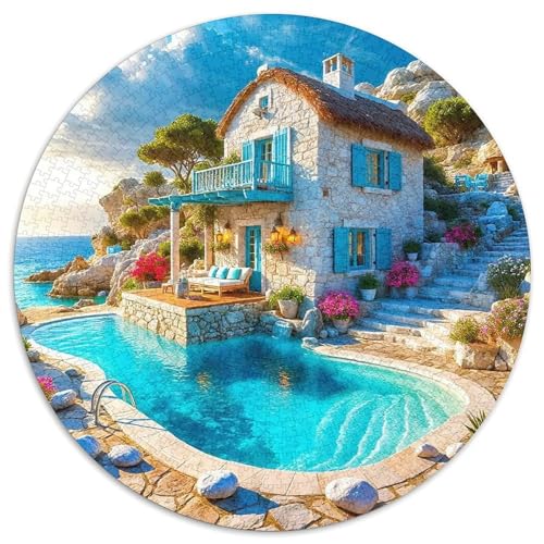 KüstenlandschaftPuzzle 1000 Teile Erwachsene Und Kinder Puzzles-Geschenk RundesRätsel Puzzel Game1000pcs (67.5x67.5cm) von OWBASKPOZ