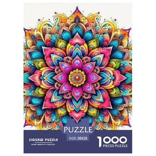 Mandala Blume Puzzle 1000-teilige Schwer Puzzle Spielzeug Lernspiel Impossible Herausforderungsspielzeug Für Erwachsene Und Kinder Ab 14 Jahren 38x26cm/1000pcs Mandala Blume Puzzle 1000-teilige Schwer Puzzle Spielzeug Lernspiel Impossible Herausforderungsspielzeug Für Erwachsene Und Kinder Ab 14 Jahren 38x26cm/1000pcs von OWBASKPOZ