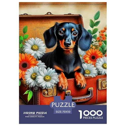 Netter Hund Puzzle 1000 Teile Schwer Puzzle Spielzeug Lernspiel Impossible Herausforderungsspielzeug Für Erwachsene Kinder 70x50cm/1000pcs Netter Hund Puzzle 1000 Teile Schwer Puzzle Spielzeug Lernspiel Impossible Herausforderungsspielzeug Für Erwachsene Kinder 70x50cm/1000pcs von OWBASKPOZ