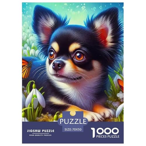Netter Hund Puzzle 1000 Teile Schwer Puzzle Spielzeug Lernspiel Impossible Herausforderungsspielzeug Für Erwachsene Und Kinder Ab 12 Jahren 70x50cm/1000pcs Netter Hund Puzzle 1000 Teile Schwer Puzzle Spielzeug Lernspiel Impossible Herausforderungsspielzeug Für Erwachsene Und Kinder Ab 12 Jahren 70x50cm/1000pcs von OWBASKPOZ