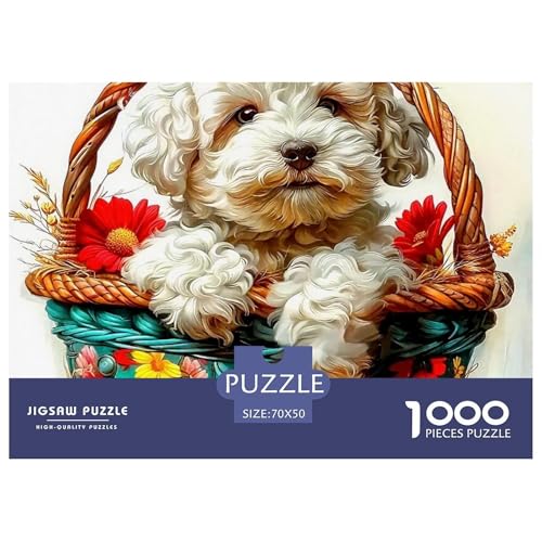 Netter Hund Puzzle 1000 Teile Schwer Puzzle Spielzeug Pädagogisches Spiel Impossible Herausforderung Spielzeug Für Erwachsene Kinder 70x50cm/1000pcs Netter Hund Puzzle 1000 Teile Schwer Puzzle Spielzeug Pädagogisches Spiel Impossible Herausforderung Spielzeug Für Erwachsene Kinder 70x50cm/1000pcs von OWBASKPOZ
