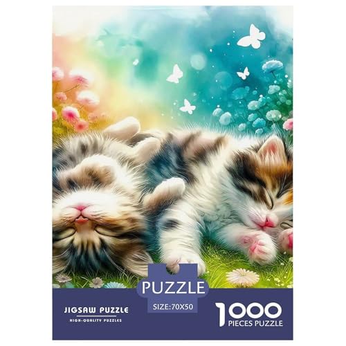 Netter Hund Puzzle 1000-teilige Schwer Puzzle Spielzeug Lernspiel Impossible Herausforderung Spielzeug Für Erwachsene Kinder 70x50cm/1000pcs von OWBASKPOZ