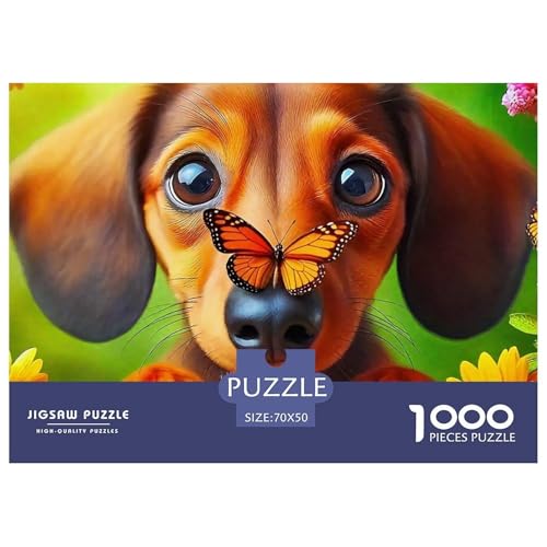 Netter Hund Puzzle 1000-teilige Schwer Puzzle Spielzeug Lernspiel Impossible Herausforderungsspielzeug Für Erwachsene Und Kinder Ab 14 Jahren 70x50cm/1000pcs Netter Hund Puzzle 1000-teilige Schwer Puzzle Spielzeug Lernspiel Impossible Herausforderungsspielzeug Für Erwachsene Und Kinder Ab 14 Jahren 70x50cm/1000pcs von OWBASKPOZ