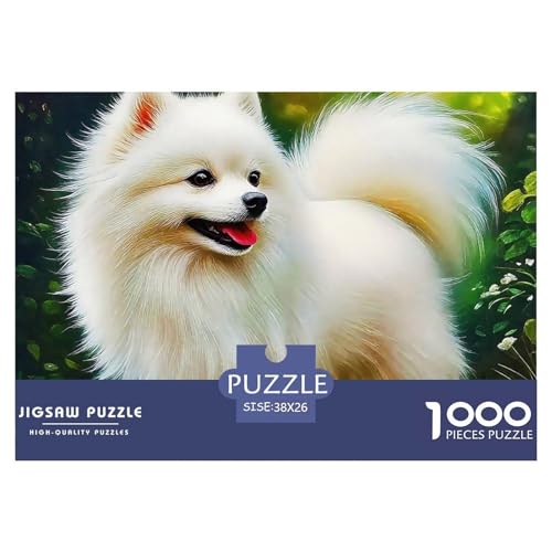 Netter Hund Puzzles 1000 Teile Schwer Puzzle Spielzeug Lernspiel Impossible Herausforderung Spielzeug Für Erwachsene Kinder 38x26cm/1000pcs von OWBASKPOZ