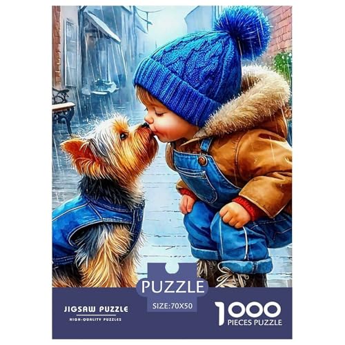 Netter Hund Puzzles 1000 Teile Schwer Puzzle Spielzeug Lernspiel Impossible Herausforderung Spielzeug Für Erwachsene Kinder 70x50cm/1000pcs Netter Hund Puzzles 1000 Teile Schwer Puzzle Spielzeug Lernspiel Impossible Herausforderung Spielzeug Für Erwachsene Kinder 70x50cm/1000pcs von OWBASKPOZ