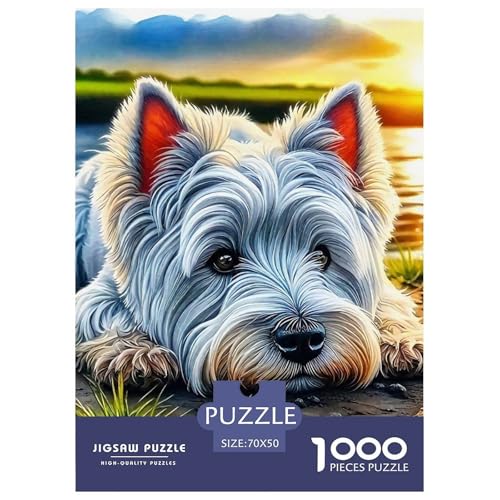 Netter Hund Puzzles 1000 Teile Schwer Puzzle Spielzeug Lernspiel Impossible Herausforderung Spielzeug Für Erwachsene Und Kinder Ab 14 Jahren 70x50cm/1000pcs Netter Hund Puzzles 1000 Teile Schwer Puzzle Spielzeug Lernspiel Impossible Herausforderung Spielzeug Für Erwachsene Und Kinder Ab 14 Jahren 70x50cm/1000pcs von OWBASKPOZ