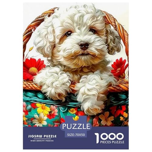 Netter Hund Puzzles 1000 Teile Schwer Puzzle Spielzeug Pädagogisches Spiel Impossible Herausforderung Spielzeug Für Erwachsene Kinder 70x50cm/1000pcs Netter Hund Puzzles 1000 Teile Schwer Puzzle Spielzeug Pädagogisches Spiel Impossible Herausforderung Spielzeug Für Erwachsene Kinder 70x50cm/1000pcs von OWBASKPOZ