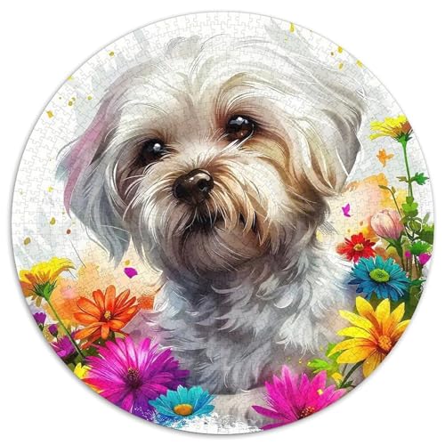 Netter Hund1000 Teile Puzzles Jigsaw ErwachsenenKinder AbGeschenki1000pcs (67.5x67.5cm) von OWBASKPOZ