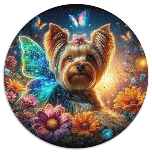 Netter Hund1000 TeilePuzzle Für Erwachsene Und Kinder Rundes Puzzles Puzzel Game Geschenk1000pcs (67.5x67.5cm) von OWBASKPOZ