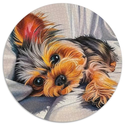 Netter HundJigsaw 1000 Teile Puzzle Puzzles ErwachsenenKinder AbGeschenki 1000pcs (67.5x67.5cm) von OWBASKPOZ