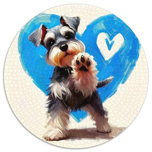 Netter HundJigsaw 1000 Teile Puzzles Puzzle Für Erwachsene Kinder Lernspiel Herausforderungsspielzeug1000pcs (67.5x67.5cm) von OWBASKPOZ