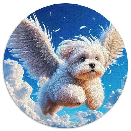 Netter HundJigsaw 1000 Teile Puzzles Puzzle Für Erwachsene Kinder Lernspiel Herausforderungsspielzeug1000pcs (67.5x67.5cm) von OWBASKPOZ
