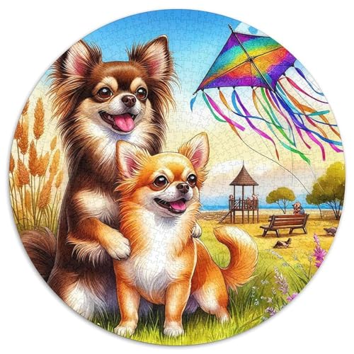 Netter HundJigsaw 1000 Teile Puzzles Puzzle Für Erwachsene Kinder Lernspiel Herausforderungsspielzeug1000pcs (67.5x67.5cm) von OWBASKPOZ