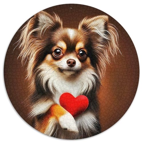 Netter HundPuzzle Für ErwachseneKinder Ab Puzzles 1000 Teile Geschenk, Hobby1000pcs (67.5x67.5cm) von OWBASKPOZ