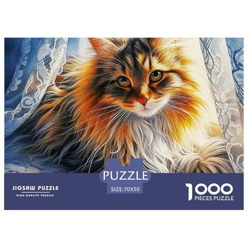 Niedliche Katze Puzzle 1000 Teile Schwer Puzzle Spielzeug Lernspiel Impossible Herausforderung Spielzeug Für Erwachsene Kinder 70x50cm/1000pcs Niedliche Katze Puzzle 1000 Teile Schwer Puzzle Spielzeug Lernspiel Impossible Herausforderung Spielzeug Für Erwachsene Kinder 70x50cm/1000pcs von OWBASKPOZ