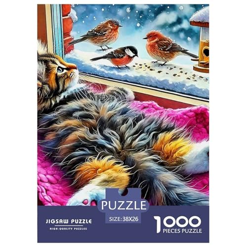 Niedliche Katze Puzzle 1000 Teile Schwer Puzzle Spielzeug Lernspiel Impossible Herausforderungsspielzeug Für Erwachsene Kinder 38x26cm/1000pcs Niedliche Katze Puzzle 1000 Teile Schwer Puzzle Spielzeug Lernspiel Impossible Herausforderungsspielzeug Für Erwachsene Kinder 38x26cm/1000pcs von OWBASKPOZ
