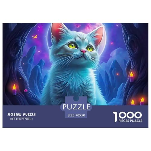 Niedliche Katze Puzzle 1000 Teile Schwer Puzzle Spielzeug Lernspiel Impossible Herausforderungsspielzeug Für Erwachsene Und Kinder Ab 12 Jahren 70x50cm/1000pcs Niedliche Katze Puzzle 1000 Teile Schwer Puzzle Spielzeug Lernspiel Impossible Herausforderungsspielzeug Für Erwachsene Und Kinder Ab 12 Jahren 70x50cm/1000pcs von OWBASKPOZ