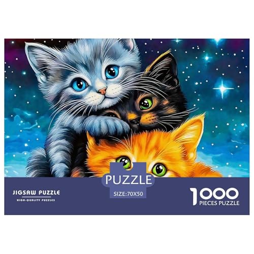 Niedliche Katze Puzzle 1000 Teile Schwer Puzzle Spielzeug Pädagogisches Spiel Impossible Herausforderung Spielzeug Für Erwachsene Kinder 70x50cm/1000pcs Niedliche Katze Puzzle 1000 Teile Schwer Puzzle Spielzeug Pädagogisches Spiel Impossible Herausforderung Spielzeug Für Erwachsene Kinder 70x50cm/1000pcs von OWBASKPOZ