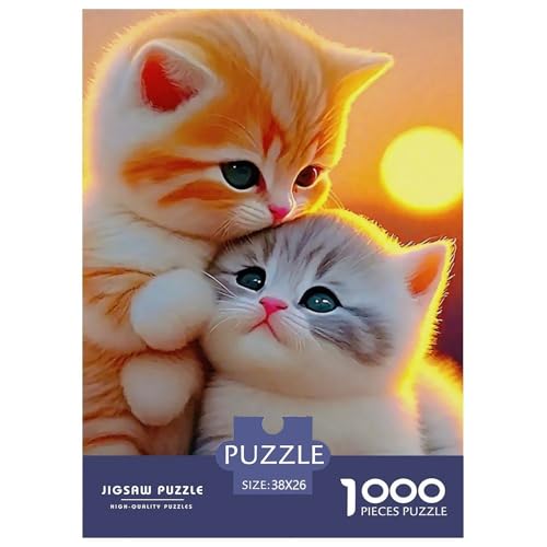 Niedliche Katze Puzzle 1000 Teile Schwer Puzzle Spielzeug Pädagogisches Spiel Impossible Herausforderungsspielzeug Für Erwachsene Kinder 38x26cm/1000pcs Niedliche Katze Puzzle 1000 Teile Schwer Puzzle Spielzeug Pädagogisches Spiel Impossible Herausforderungsspielzeug Für Erwachsene Kinder 38x26cm/1000pcs von OWBASKPOZ