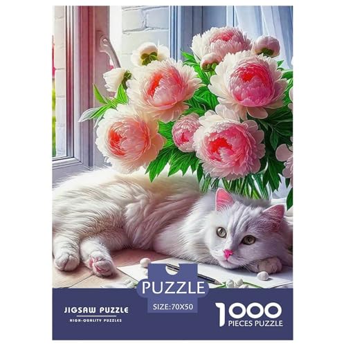 Niedliche Katze Puzzle 1000 Teile Schwer Puzzle Spielzeug Pädagogisches Spiel Impossible Herausforderungsspielzeug Für Erwachsene Und Kinder Ab 14 Jahren 70x50cm/1000pcs Niedliche Katze Puzzle 1000 Teile Schwer Puzzle Spielzeug Pädagogisches Spiel Impossible Herausforderungsspielzeug Für Erwachsene Und Kinder Ab 14 Jahren 70x50cm/1000pcs von OWBASKPOZ