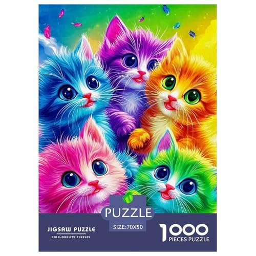Niedliche Katze Puzzle 1000-teilige Schwer Puzzle Spielzeug Lernspiel Impossible Herausforderung Spielzeug Für Erwachsene Kinder 70x50cm/1000pcs Niedliche Katze Puzzle 1000-teilige Schwer Puzzle Spielzeug Lernspiel Impossible Herausforderung Spielzeug Für Erwachsene Kinder 70x50cm/1000pcs von OWBASKPOZ