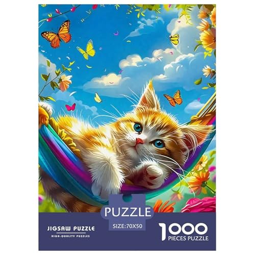 Niedliche Katze Puzzle 1000-teilige Schwer Puzzle Spielzeug Lernspiel Impossible Herausforderung Spielzeug Für Erwachsene Kinder 70x50cm/1000pcs Niedliche Katze Puzzle 1000-teilige Schwer Puzzle Spielzeug Lernspiel Impossible Herausforderung Spielzeug Für Erwachsene Kinder 70x50cm/1000pcs von OWBASKPOZ
