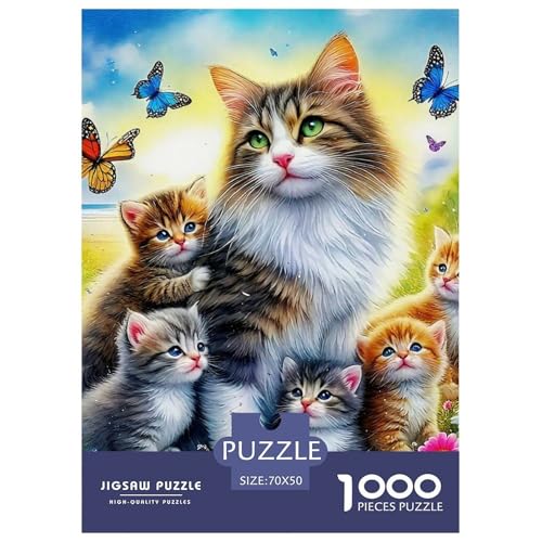 Niedliche Katze Puzzle 1000-teilige Schwer Puzzle Spielzeug Lernspiel Impossible Herausforderung Spielzeug Für Erwachsene Kinder 70x50cm/1000pcs Niedliche Katze Puzzle 1000-teilige Schwer Puzzle Spielzeug Lernspiel Impossible Herausforderung Spielzeug Für Erwachsene Kinder 70x50cm/1000pcs von OWBASKPOZ