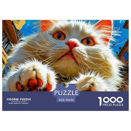 Niedliche Katze Puzzle 1000-teilige Schwer Puzzle Spielzeug Lernspiel Impossible Herausforderung Spielzeug Für Erwachsene Und Kinder in Bewährter 70x50cm/1000pcs Niedliche Katze Puzzle 1000-teilige Schwer Puzzle Spielzeug Lernspiel Impossible Herausforderung Spielzeug Für Erwachsene Und Kinder in Bewährter 70x50cm/1000pcs von OWBASKPOZ