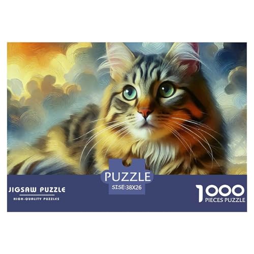 Niedliche Katze Puzzle 1000-teilige Schwer Puzzle Spielzeug Lernspiel Impossible Herausforderungsspielzeug Für Erwachsene Und Kinder Ab 12 Jahren 38x26cm/1000pcs Niedliche Katze Puzzle 1000-teilige Schwer Puzzle Spielzeug Lernspiel Impossible Herausforderungsspielzeug Für Erwachsene Und Kinder Ab 12 Jahren 38x26cm/1000pcs von OWBASKPOZ