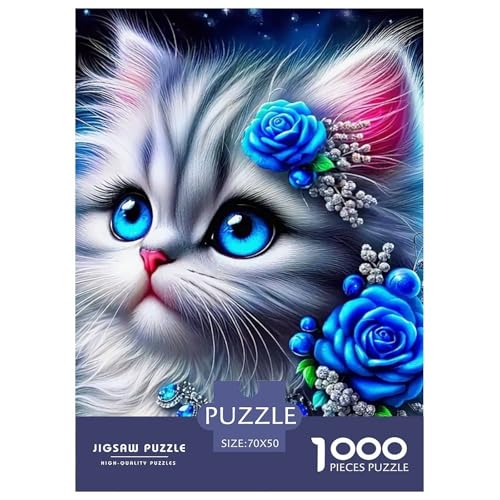 Niedliche Katze Puzzle 1000-teilige Schwer Puzzle Spielzeug Lernspiel Impossible Herausforderungsspielzeug Für Erwachsene Und Kinder in Bewährter 70x50cm/1000pcs Niedliche Katze Puzzle 1000-teilige Schwer Puzzle Spielzeug Lernspiel Impossible Herausforderungsspielzeug Für Erwachsene Und Kinder in Bewährter 70x50cm/1000pcs von OWBASKPOZ
