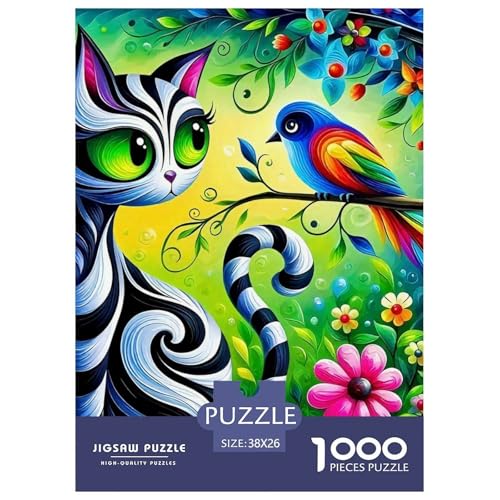 Niedliche Katze Puzzle 1000-teilige Schwer Puzzle Spielzeug Pädagogisches Spiel Impossible Herausforderungsspielzeug Für Erwachsene Und Kinder Ab 14 Jahren 38x26cm/1000pcs Niedliche Katze Puzzle 1000-teilige Schwer Puzzle Spielzeug Pädagogisches Spiel Impossible Herausforderungsspielzeug Für Erwachsene Und Kinder Ab 14 Jahren 38x26cm/1000pcs von OWBASKPOZ