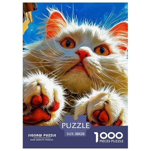 Niedliche Katze Puzzles 1000 Teile Schwer Puzzle Spielzeug Lernspiel Impossible Herausforderungsspielzeug Für Erwachsene Und Kinder Ab 12 Jahren 38x26cm/1000pcs Niedliche Katze Puzzles 1000 Teile Schwer Puzzle Spielzeug Lernspiel Impossible Herausforderungsspielzeug Für Erwachsene Und Kinder Ab 12 Jahren 38x26cm/1000pcs von OWBASKPOZ