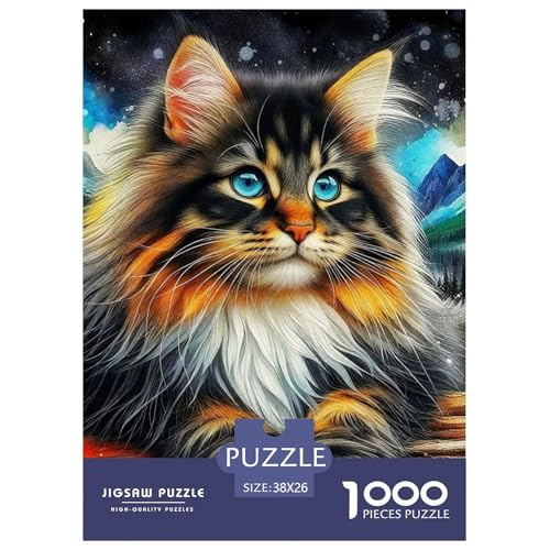 Niedliche Katze Puzzles 1000 Teile Schwer Puzzle Spielzeug Lernspiel Impossible Herausforderungsspielzeug Für Erwachsene Und Kinder Ab 14 Jahren 38x26cm/1000pcs Niedliche Katze Puzzles 1000 Teile Schwer Puzzle Spielzeug Lernspiel Impossible Herausforderungsspielzeug Für Erwachsene Und Kinder Ab 14 Jahren 38x26cm/1000pcs von OWBASKPOZ