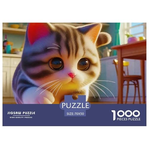 Niedliche Katze Puzzles 1000 Teile Schwer Puzzle Spielzeug Lernspiel Impossible Herausforderungsspielzeug Für Erwachsene Und Kinder in Bewährter 70x50cm/1000pcs Niedliche Katze Puzzles 1000 Teile Schwer Puzzle Spielzeug Lernspiel Impossible Herausforderungsspielzeug Für Erwachsene Und Kinder in Bewährter 70x50cm/1000pcs von OWBASKPOZ