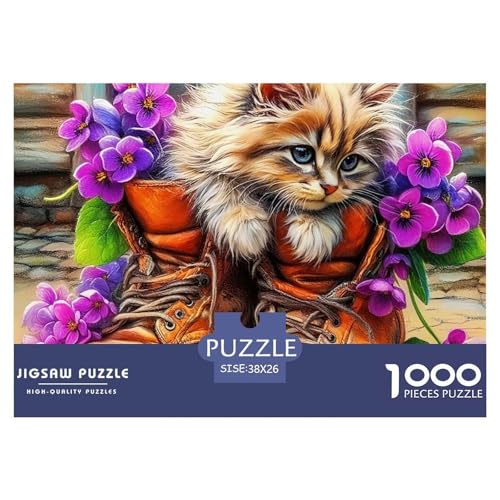 Niedliche Katze Puzzles 1000 Teile Schwer Puzzle Spielzeug Pädagogisches Spiel Impossible Herausforderung Spielzeug Für Erwachsene Kinder 38x26cm/1000pcs Niedliche Katze Puzzles 1000 Teile Schwer Puzzle Spielzeug Pädagogisches Spiel Impossible Herausforderung Spielzeug Für Erwachsene Kinder 38x26cm/1000pcs von OWBASKPOZ