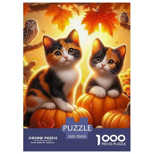 Niedliche Katze Puzzles 1000 Teile Schwer Puzzle Spielzeug Pädagogisches Spiel Impossible Herausforderung Spielzeug Für Erwachsene Kinder 70x50cm/1000pcs Niedliche Katze Puzzles 1000 Teile Schwer Puzzle Spielzeug Pädagogisches Spiel Impossible Herausforderung Spielzeug Für Erwachsene Kinder 70x50cm/1000pcs von OWBASKPOZ